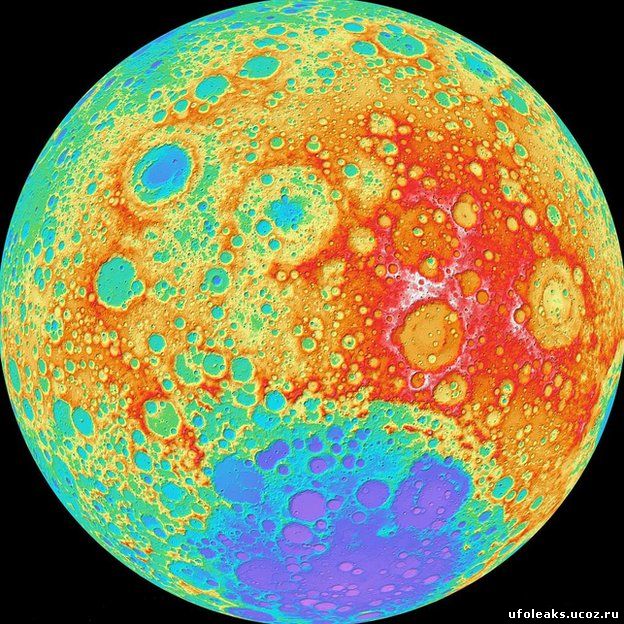 карта луны от NASA