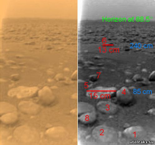 Линия горизонта Титана и атмосфера Титана, схожа с Земной